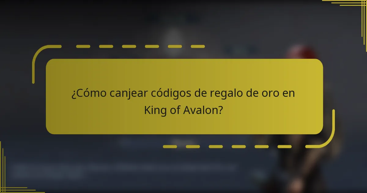 ¿Cómo canjear códigos de regalo de oro en King of Avalon?